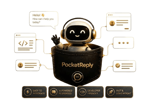 AI chatbot widget preview